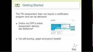 TKI Assessment: Getting Started