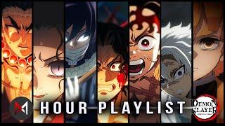 Demon Slayer Season 4 - 1 Hour Soundtracks Playlist - OST Epic HQ Covers