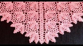 Вяжем потрясающую шаль "Трилистник" крючком//HOW TO CROCHET BEAUTIFUL SHAWL//Бактус крючком//