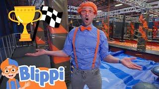 Sky Zone - Exercise | Blippi | Kids Songs | Moonbug Kids