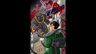 Black Panther & Spiderman vs Doctor Octopus -Clip Paint Studio