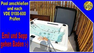 Whirlpool anschließen / Outdoor Whirlpool / Swimspa / Jacuzzi /