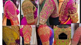 Bridal Heavy Maggam Work Blouse Designs|Aari style Work Designs|Latest Blouse Designs #maggamwork