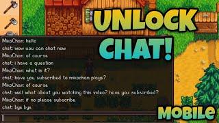 HOW TO USE CHAT ON STARDEW VALLEY MOBILE MULTIPLAYER •||• TUTORIAL (CO-OP)