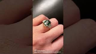 Sapphire and Diamond Custom Ring by Anueva Jewelry