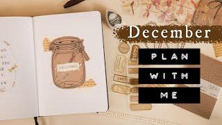 December Bullet Journal Setup | Vintage Dragonfly Theme