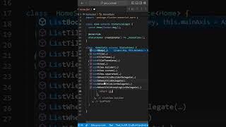 Add Listview builder in flutter App  #code #flutter  #dart #google