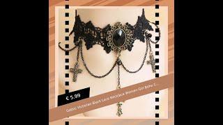 Faschings-Favoriten: Gothic Victorian Black Lace Neckl... für nur €5.99! Entdecke jetzt