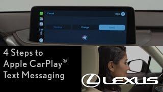 How-To Use Apple CarPlay Text Messaging (2020 Lexus RX) | Lexus