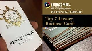 Top 7 Luxury Business Cards