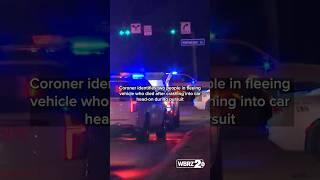 Coroner identifies two people in fleeing vehicle who died after crashing into car head-on