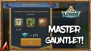 Lords Mobile Master Gauntlet Stream!