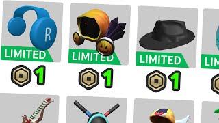 Every Item on Roblox was 1 Robux