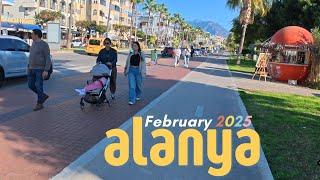 Alanya Güller Pınarı Beach Walk | February 2025 | [4K HD60 fps]