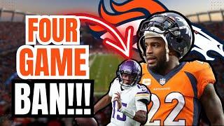 UPDATE: Denver Broncos S Kareem Jackson SUSPENDED 4 GAMES For Hit on Vikings QB Josh Dobbs!!