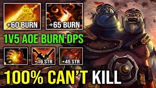 100% CAN'T KILL Radiance + Ignite Unlimited AOE Burning 1v5 Solo Mid Run At Them Ogre Magi Dota 2