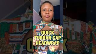Quick turban cap Headwrap #turban #headwrap #diyfashion