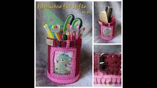 Farbenfrohe Filz-Dosen, einzigartig & besonders.... #handmade