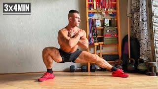 Legs Workout at Home In 4 Minutes (No Equipment Needded)