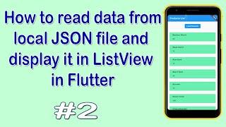 How to read json and display in ListView.builder in Flutter | #2