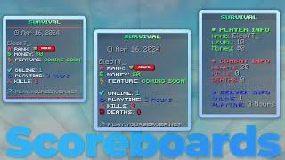 The 3 BEST Minecraft Scoreboards! [SimpleScore CONFIG]