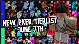 [YBA] NEW PKER SKIN TIERLIST JUNE 7TH...