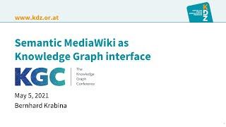 Semantic MediaWiki as Knowledge Graph Interface