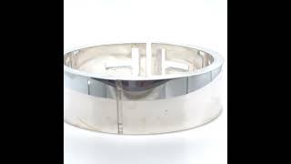 Tiffany & Co Sterling Silver T Cutout Cuff Bracelet 83.71g