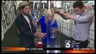 magic trick makes reporter freak out on live tv