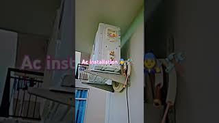 Ac installation ‍️ #shortvideo #skairconditioner01