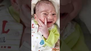 Beautiful Newborn Baby Happy First Smile after First Cry @AfterBirth  #beautifulbabies