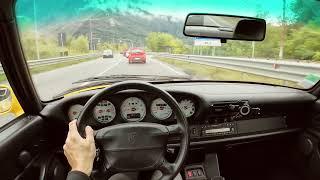 POV - 1997 Porsche 993 4S - ASMR Driving in Valchiavenna near Como Lake - ASMR