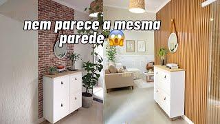 COMO FIZEMOS UMA REFORMA INCRÍVEL NESSA PAREDE DE CASA QUE FICOU LINDA