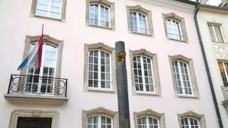 Sculptures in Luxemburg Grand Ducal Palace square