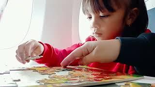 How to make Hannah busy - airplane #fly #trending #trip #travel #family #video #vlog