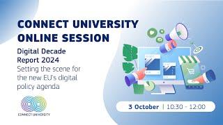 CONNECT University on Digital Decade Report 2024: Setting the scene for EU's digital policy agenda