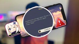 Fix Insufficient Storage Space Error in Genshin Impact for iPhone | Solve Storage Error Code-9907