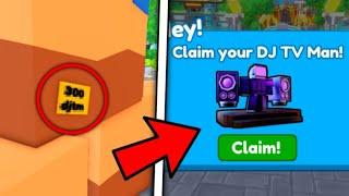 NO WAY!  Use THIS CODE To Get DJ TV MAN!  | Toilet Tower Defense Roblox