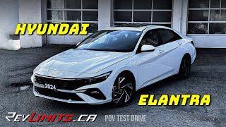 2024 HYUNDAI ELANTRA PREFERRED| ASMR | PoV  Test Drive #26 | 4K | REVLIMITS.CA