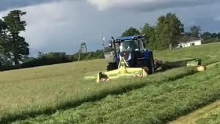 new holland t7 with krone butterfly mowers