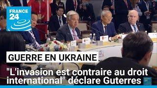 À Kazan, Guterres a dit à Poutine que l'invasion de l'Ukraine est "contraire au droit international"