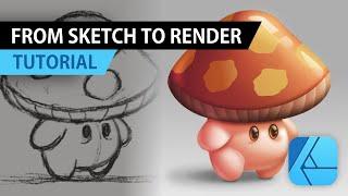 Affinity Designer Tutorial - Mushroom guy