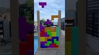 Tetris in real life  #tetris #tetris99 #tetrisGame