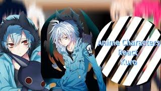 My favorite anime characters react to Kuro | Servamp | ship warning!! |  [ 8/3 ]