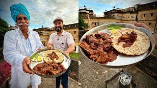 Shivgarh Dundlod Fort का (खड़े मसाले रो मांस)Mutton recipe with RAJA SAHABROYAL FAMILY Rajasthan