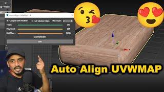 Auto Align UVWMap Script For 3dsmax| kaboomtechx