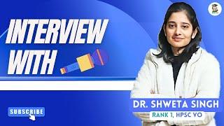 Rank 1 HPSC Veterinary Officer Exam Dr. Shweta Singh @Wiseias