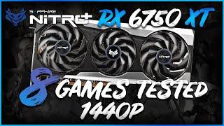 SAPPHIRE NITRO+ AMD RADEON RX 6750 XT - 8 Games Tested @ 1440p