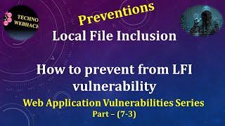 How to prevent from LFI Vulnerability - Part (7.3)