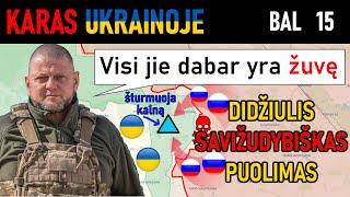 Bal 15: Šturmuojant Baltąjį Kalną: Beprotiškas RUSŲ 3% IŠGYVENIMO PUOLIMAS| Karas Ukrainoje Apžvalga